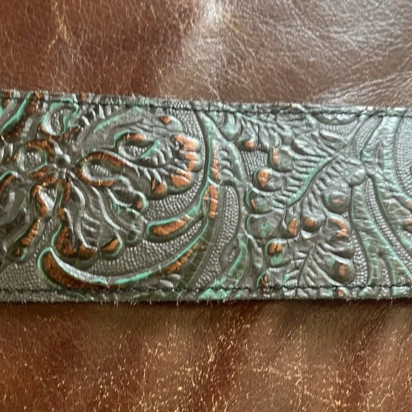 Jill’s Homestead Specialty Strap Teal Bronze 24” - Picture 2 of 5